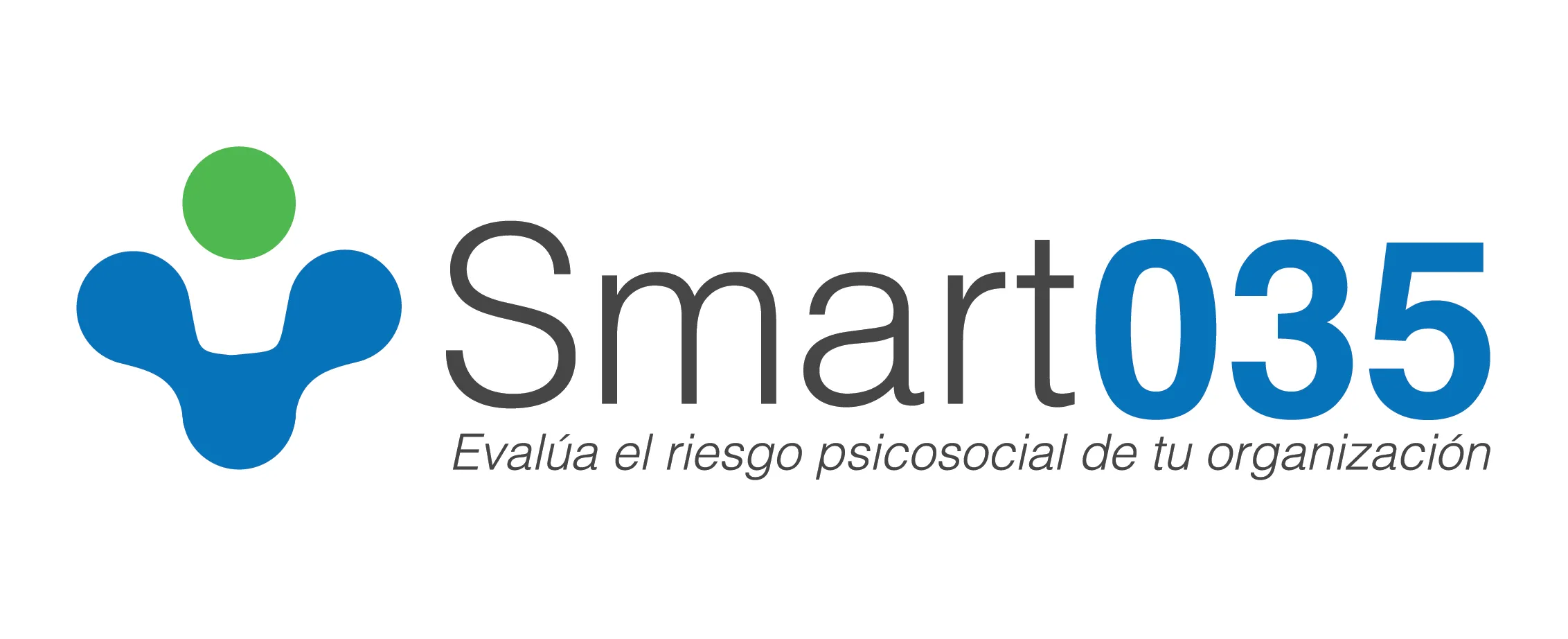 Logo de smart035, letras de la marca en gris